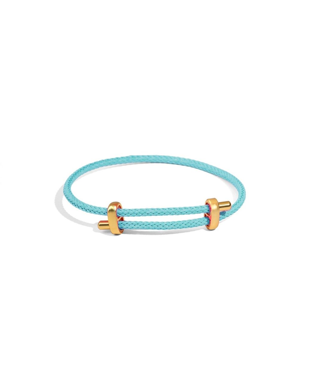 Ebru Jewelry Blue Glow Adjustable Rope Bracelet
