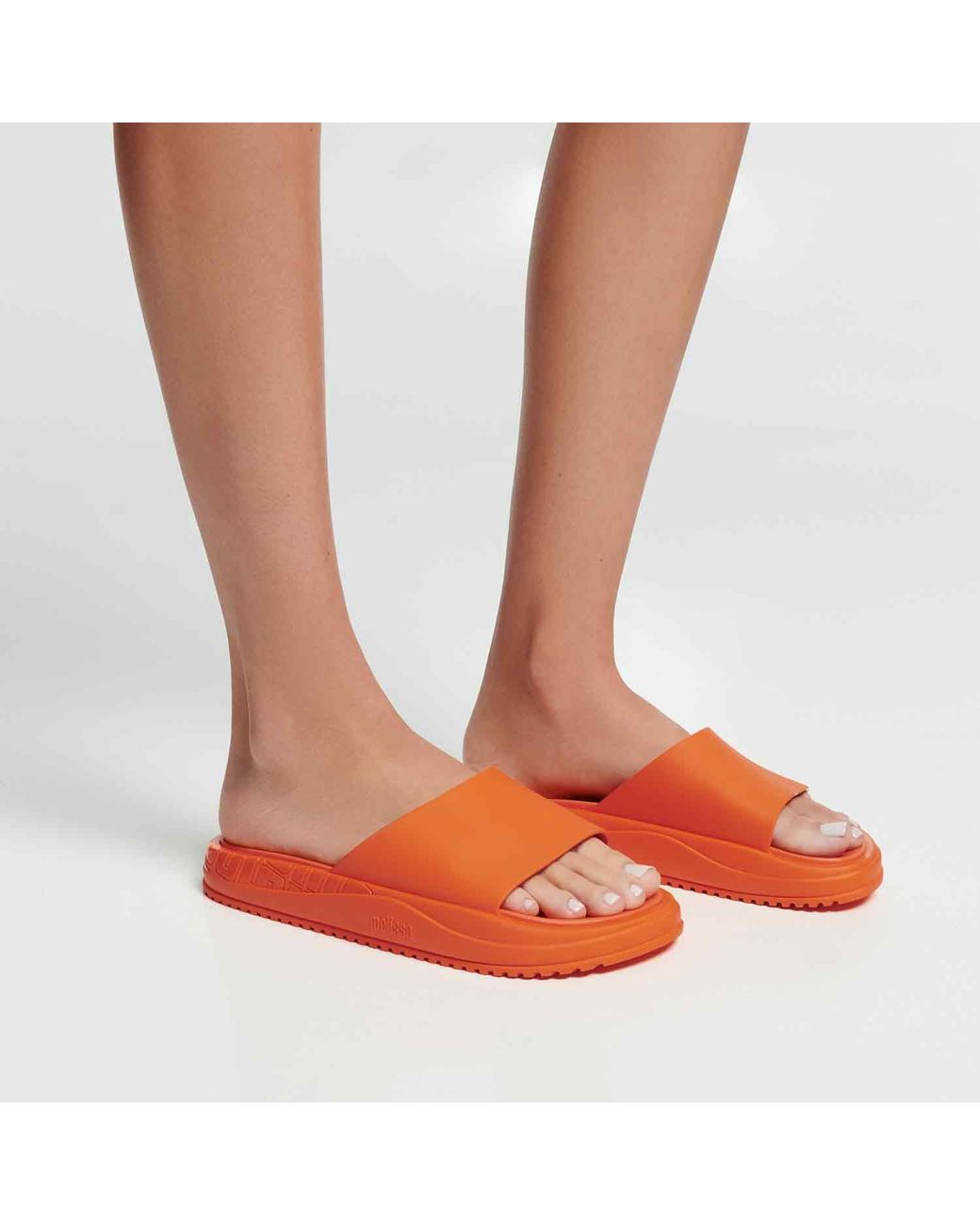 Melissa Red Beach Slide Bold