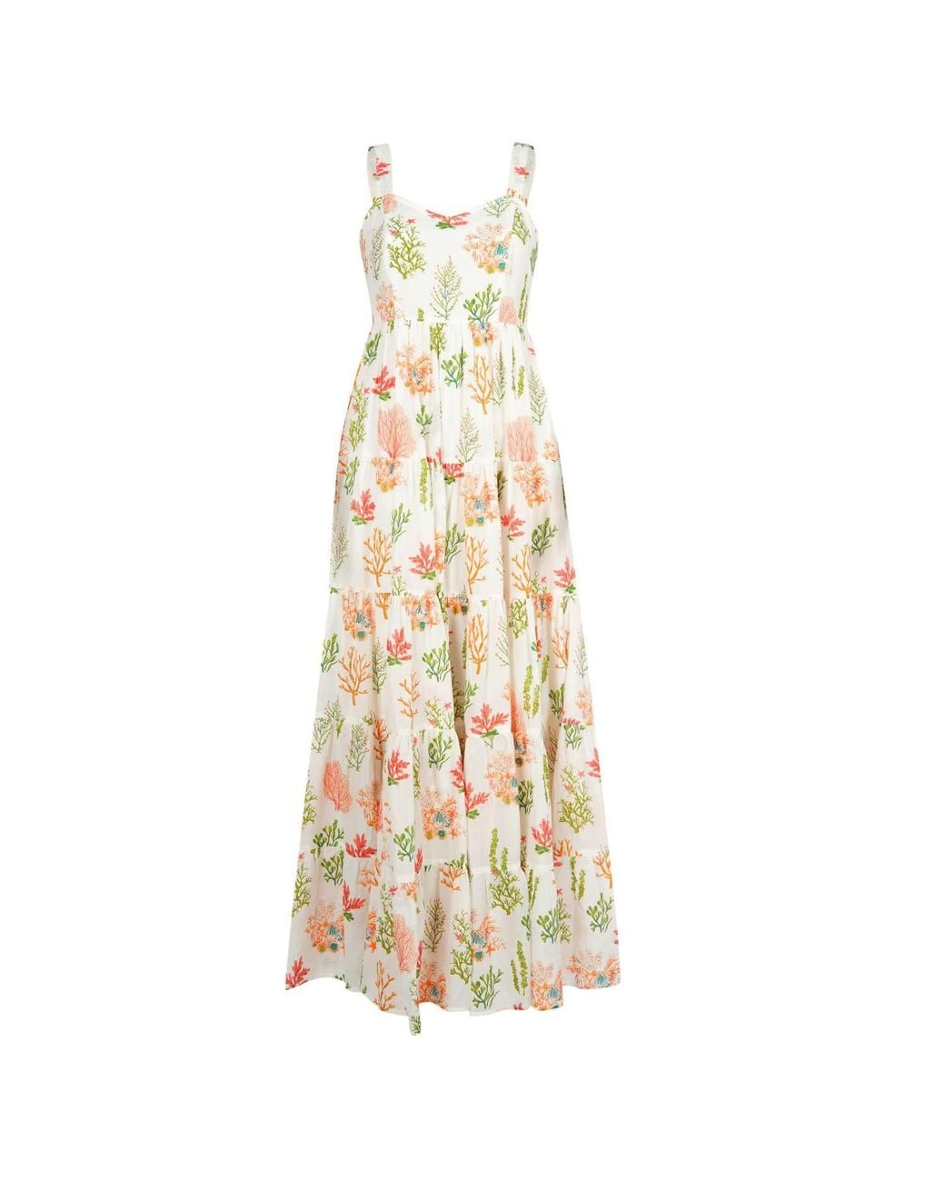 Em & Shi Metallic Ocean Love Tiered Dress