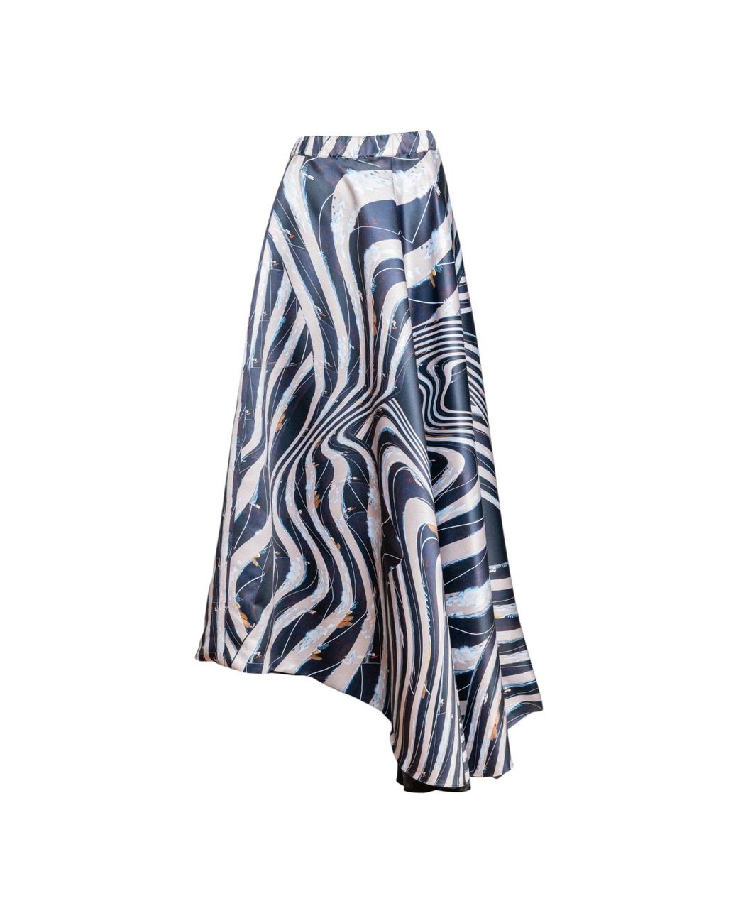 ARTISTA Blue Thia A-Line Maxi Skirt