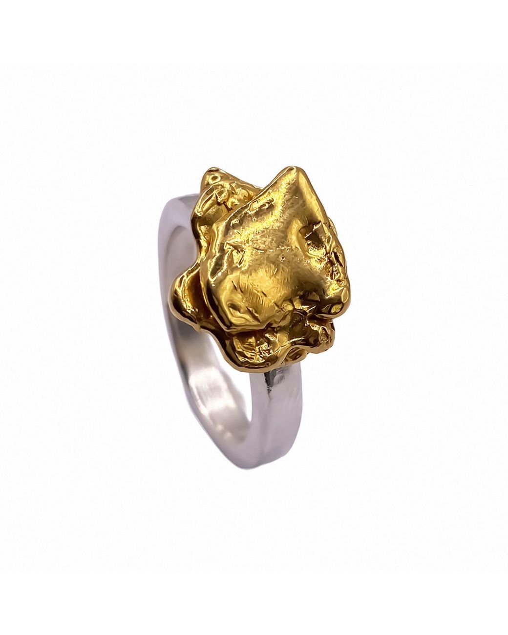 Moca Jewellery Metallic Flower Ring