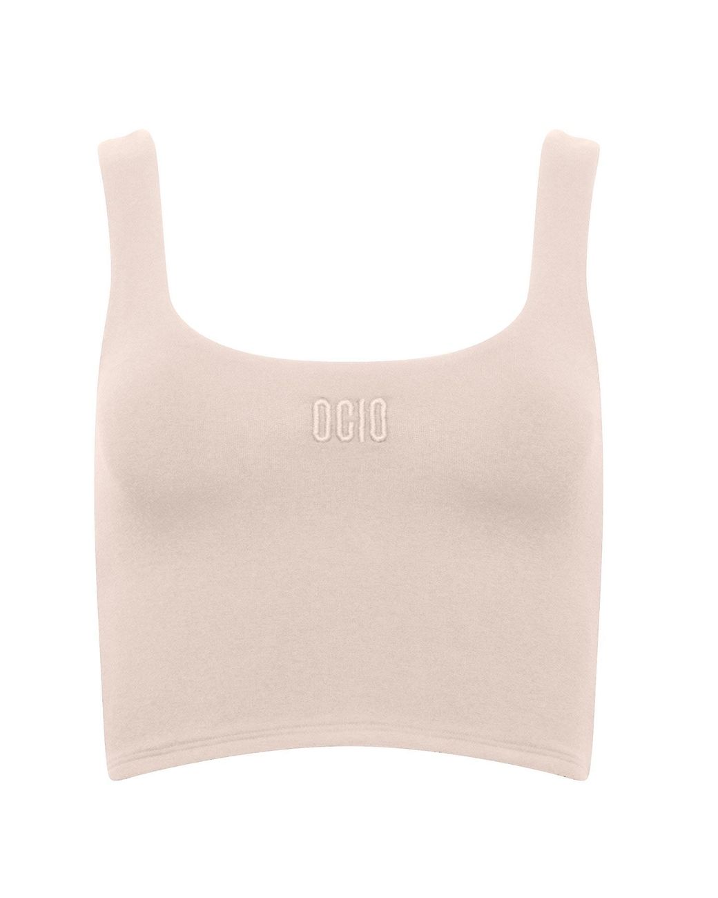 Ocio Leisurewear Pink Double Scoop Tank