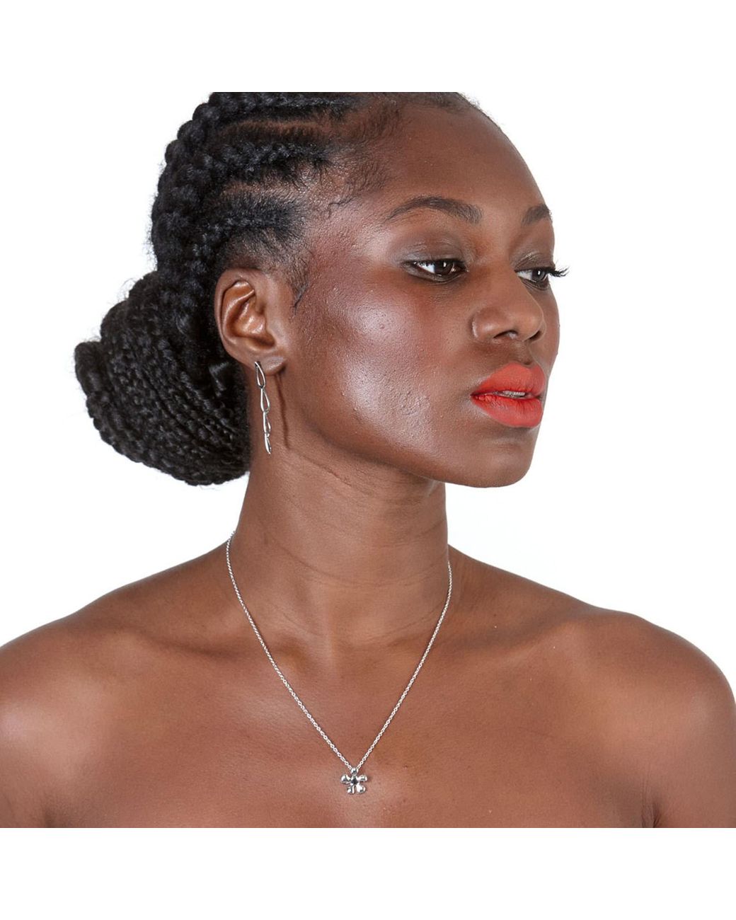 Lucy Quartermaine Metallic Sterling Small Splash Pendant