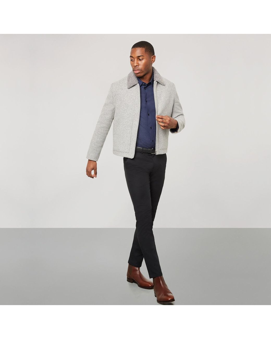 SEREN LONDON Gray Westminster Jacket for men