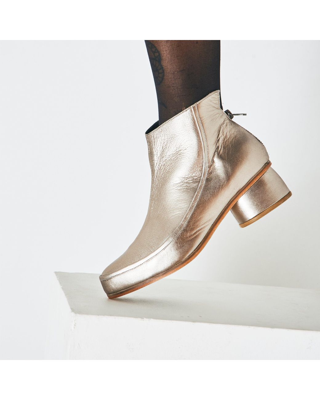 Mafalda Metallic Aphrodite Ankle Boots