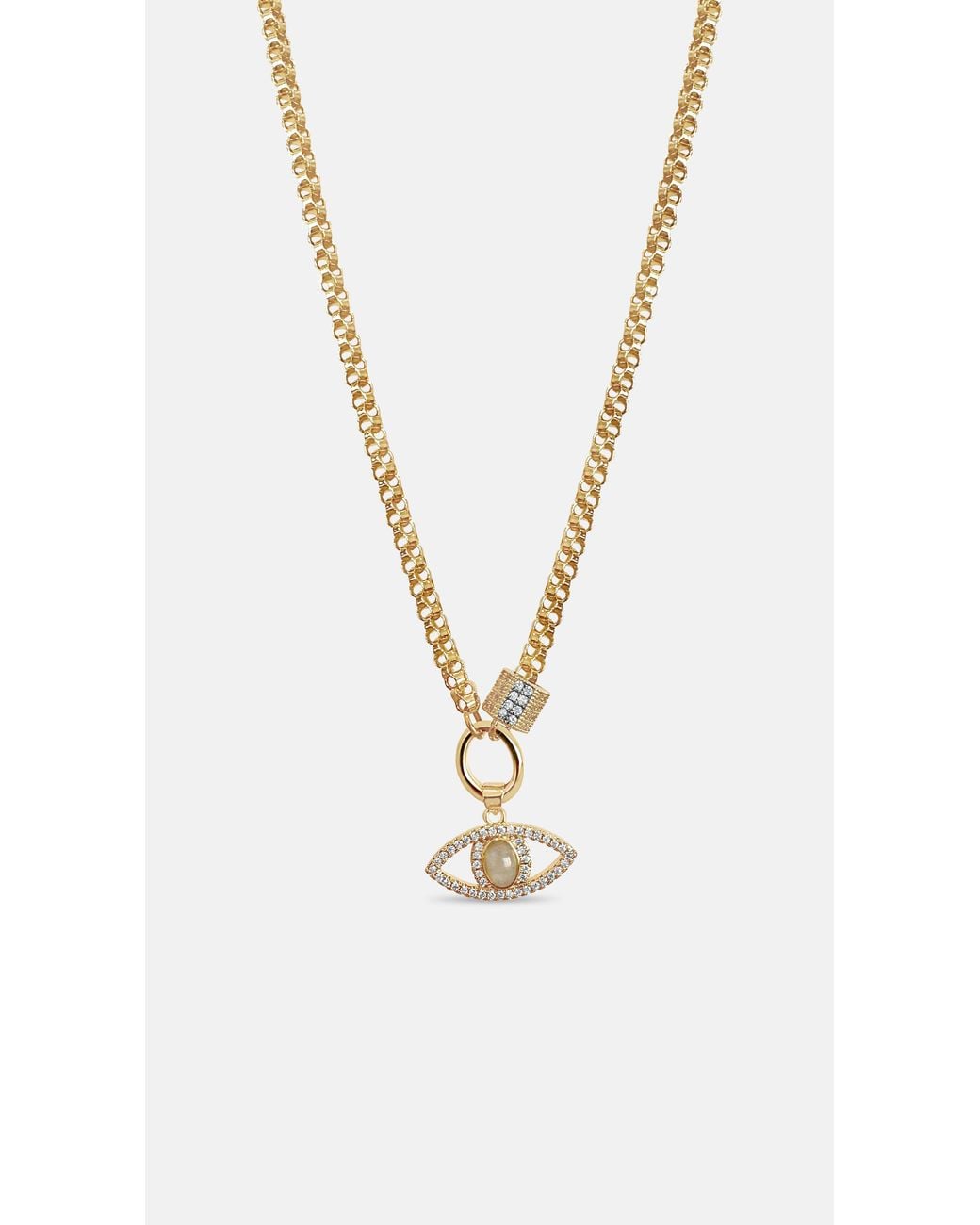 Alexie of Athens Metallic Serpentine Charm & Bead Box Chain