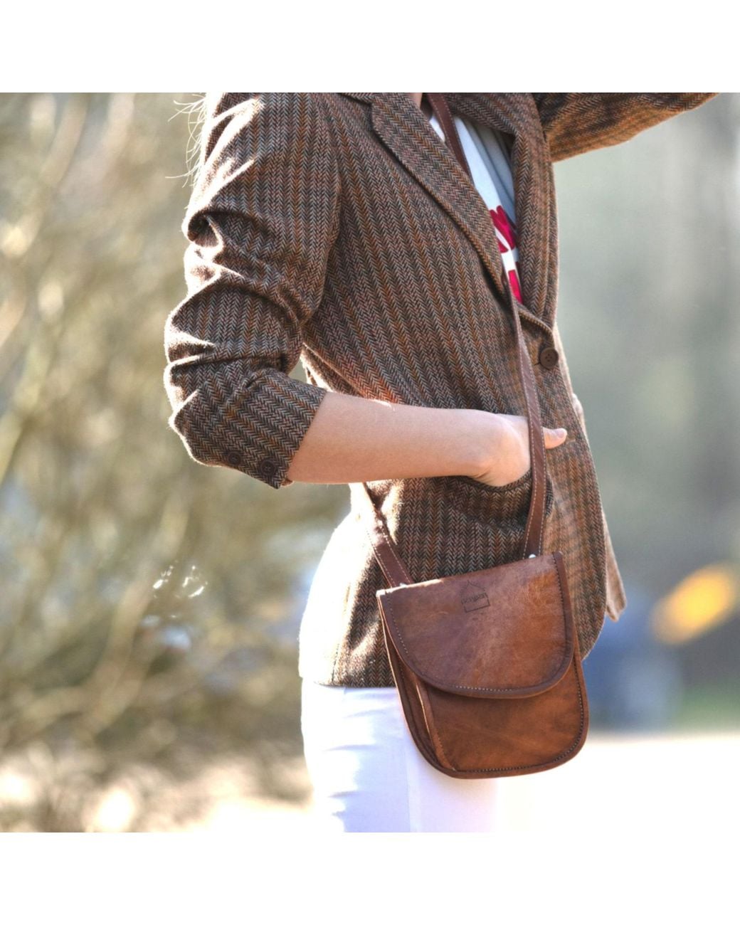 Berber Leather Brown Neutrals The Kenitra Travel Pouch