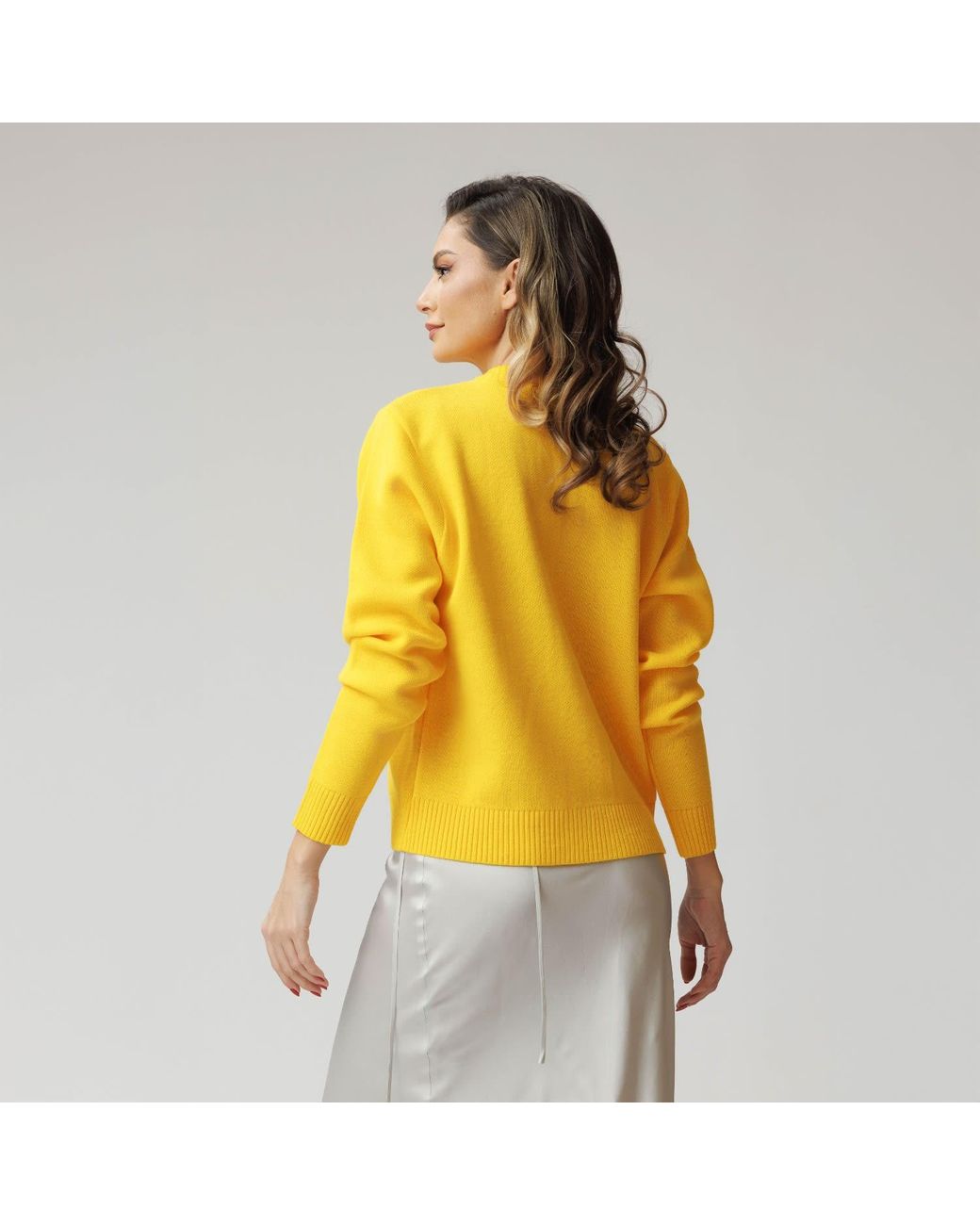 concept A trois Yellow Cardigan
