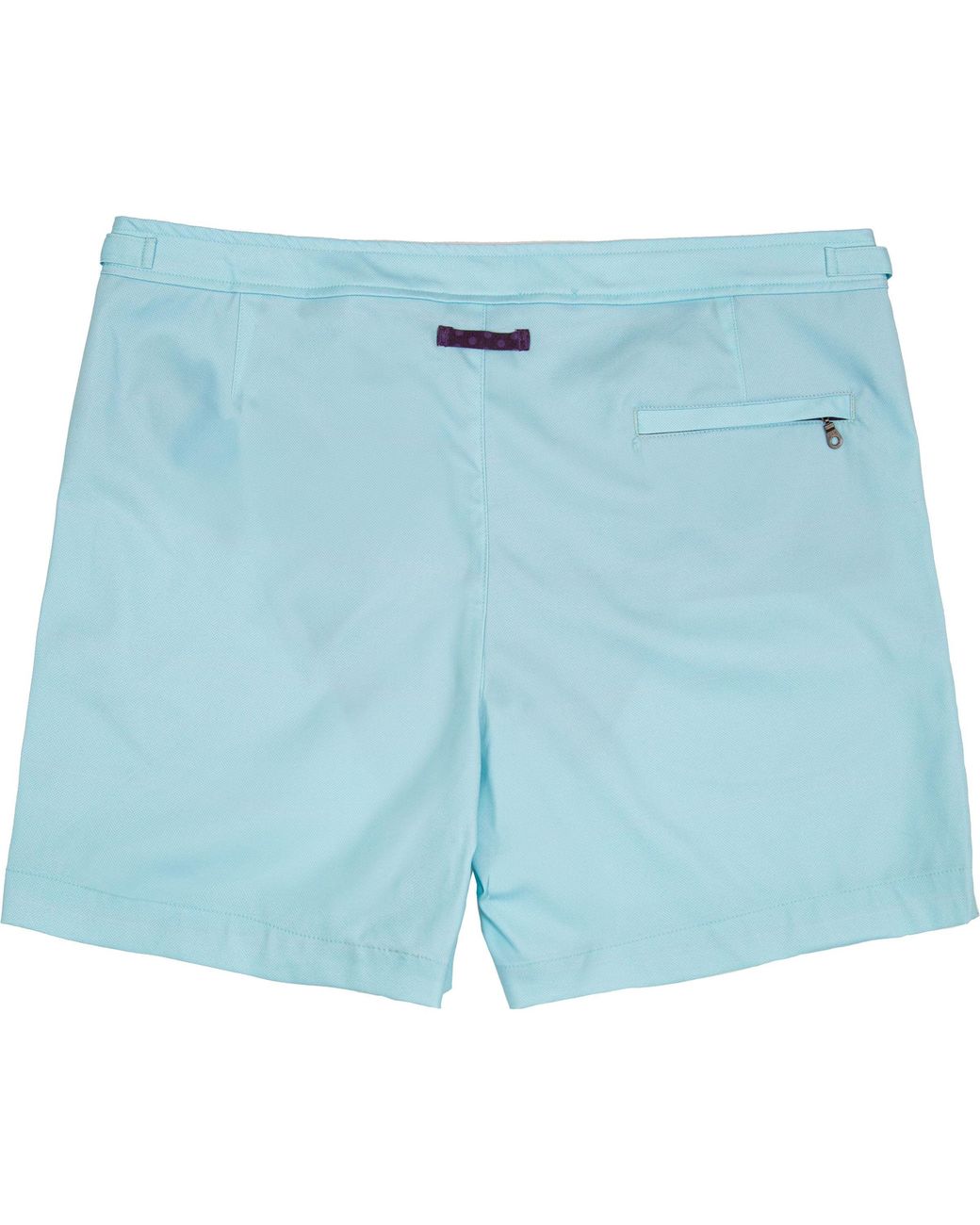 Lords of Harlech Blue Neptune Oxford Tailored Swim Short for men