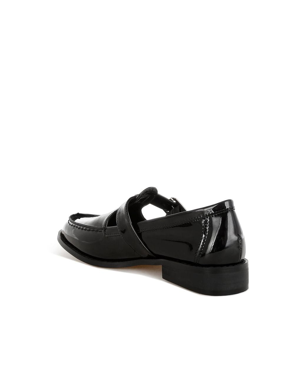 Rag & Co Natural Neutrals Swenson Patent Pleather Mary Jane Loafers