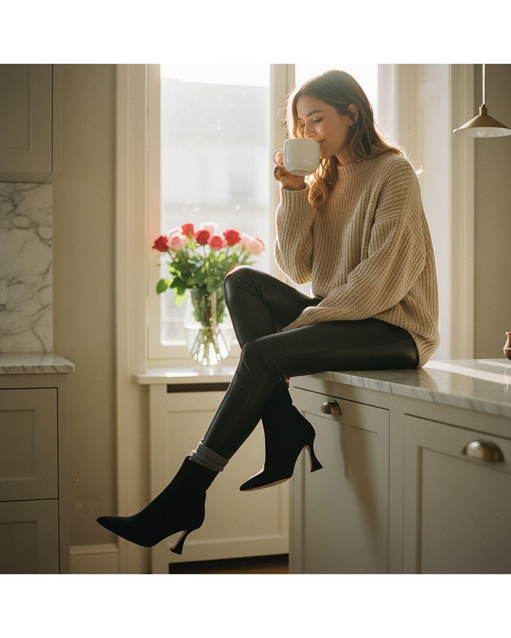 Beautiisoles by Robyn Shreiber Made in Italy Blue Soraya Ankle Bootie Comfortable Medium Heel Dressy For Work & Evening