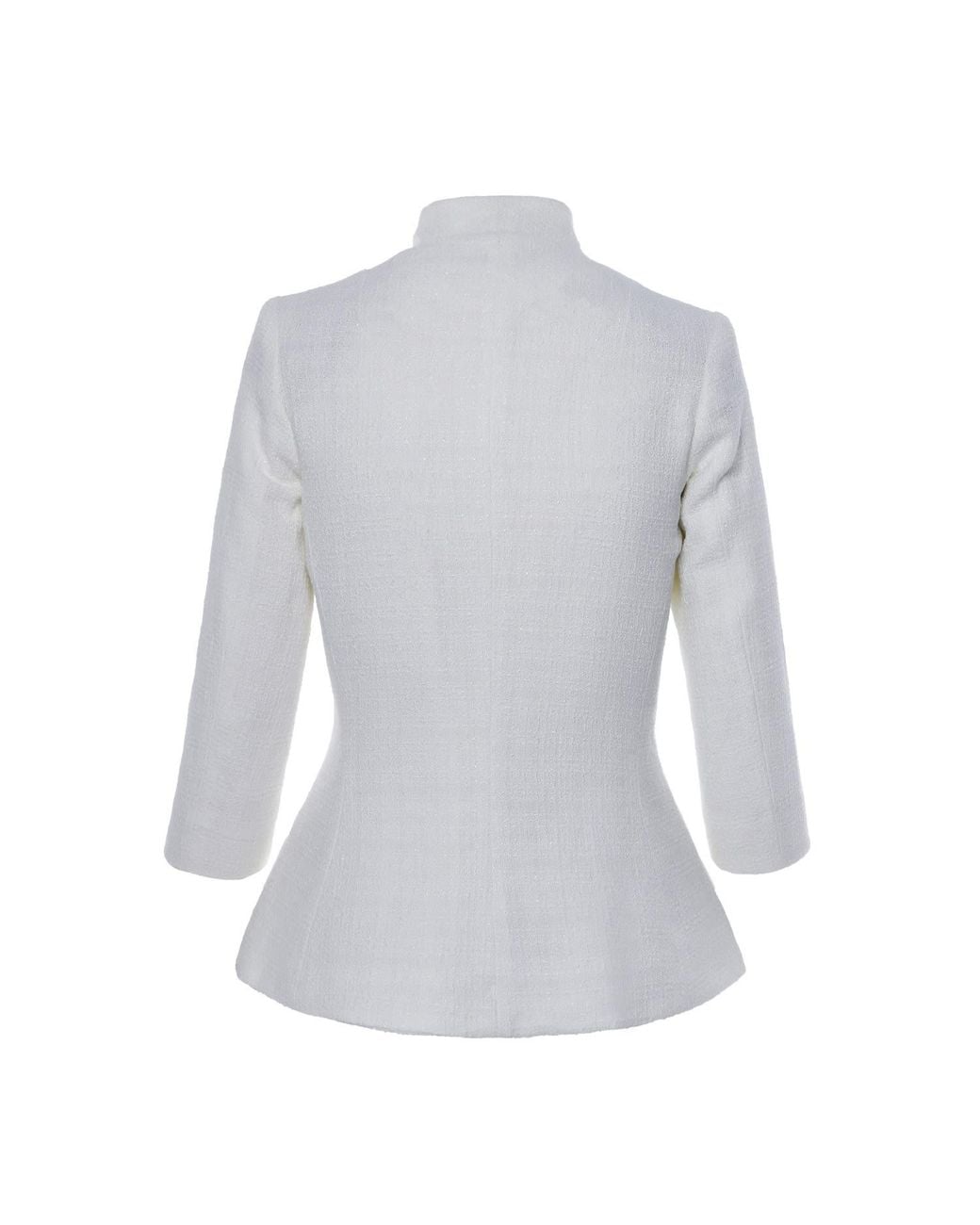 AVENUE No.29 Blue Structured Boucle Blazer