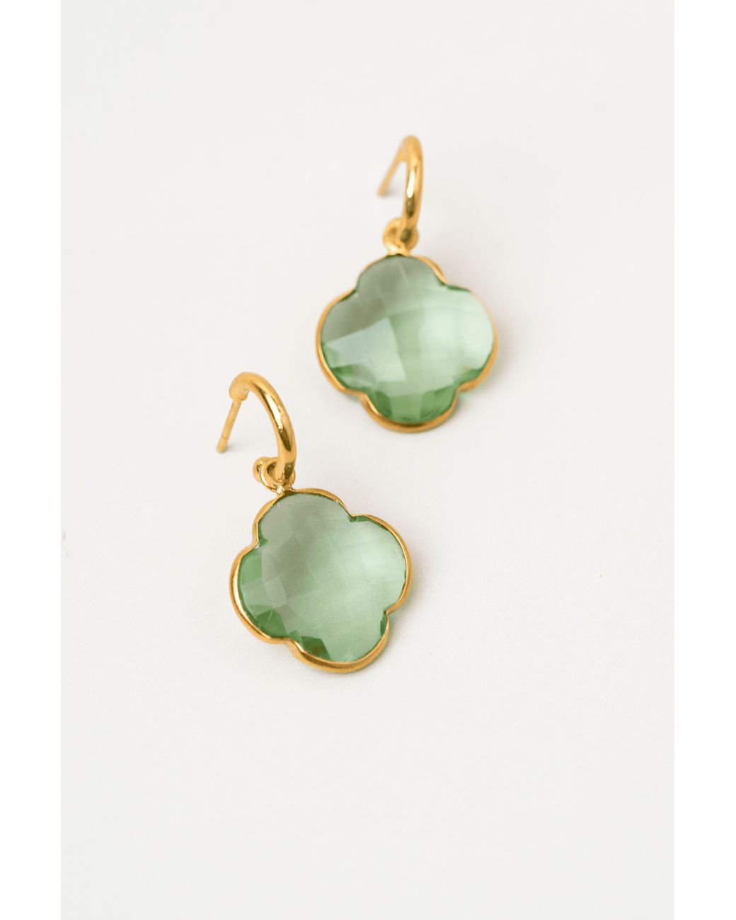 Zynnia Collective Green Clover Dangles