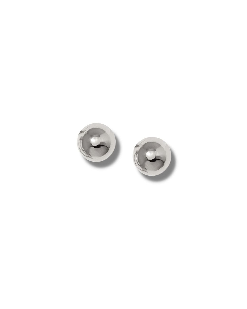 Jaredjamin White Orbita Stud Post Earrings