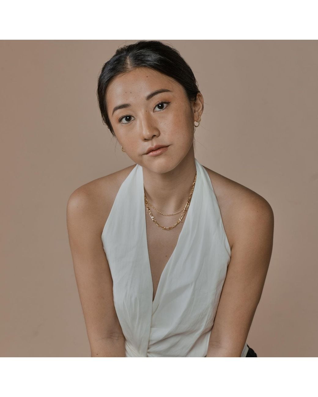 Lait & Lune Metallic Mesa Figaro Chain Necklace