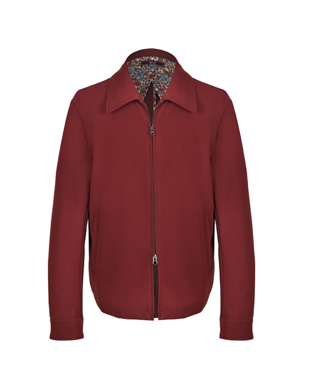 DAVID WEJ Red Ashford Relaxed Aviator Jacket for men