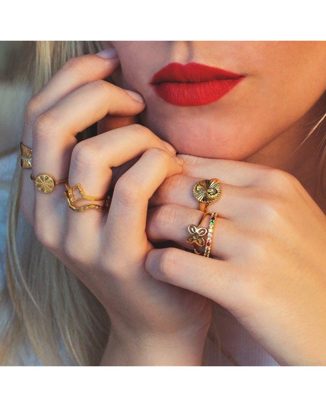 With Love Darling Metallic Ring
