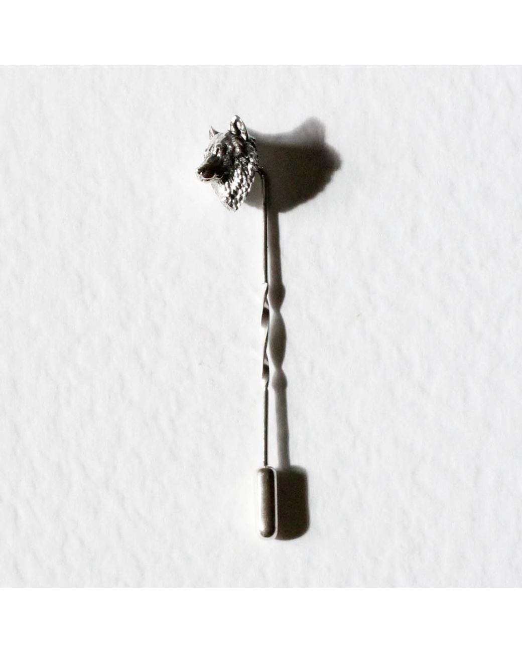 Lee Renee Metallic Wolf Tie Pin/Twist Tie Pin – for men