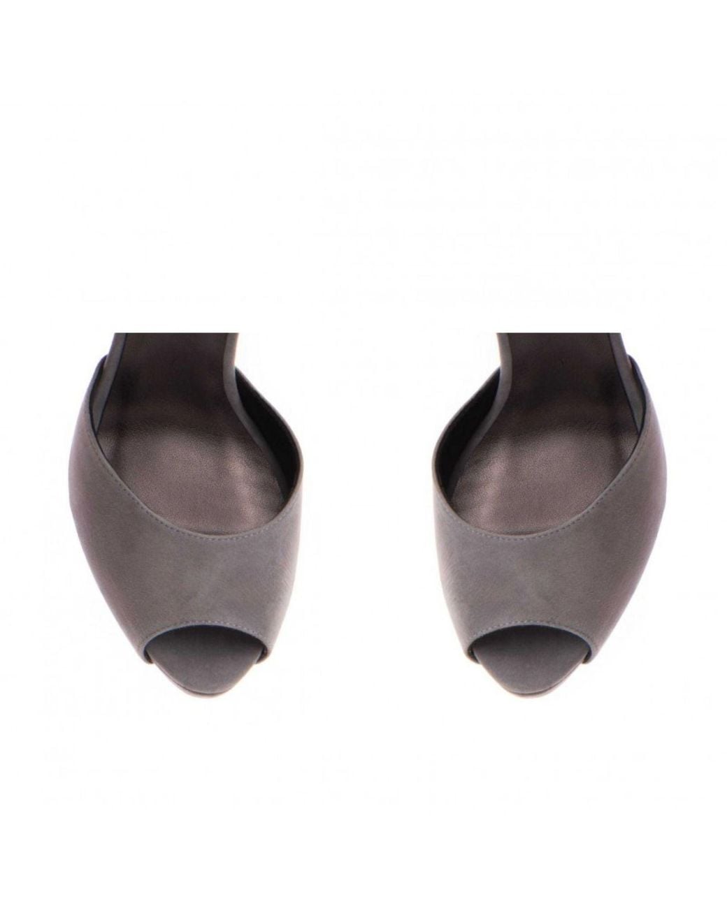 The 5Th Element Gray Suede Platform Barbie Sandal