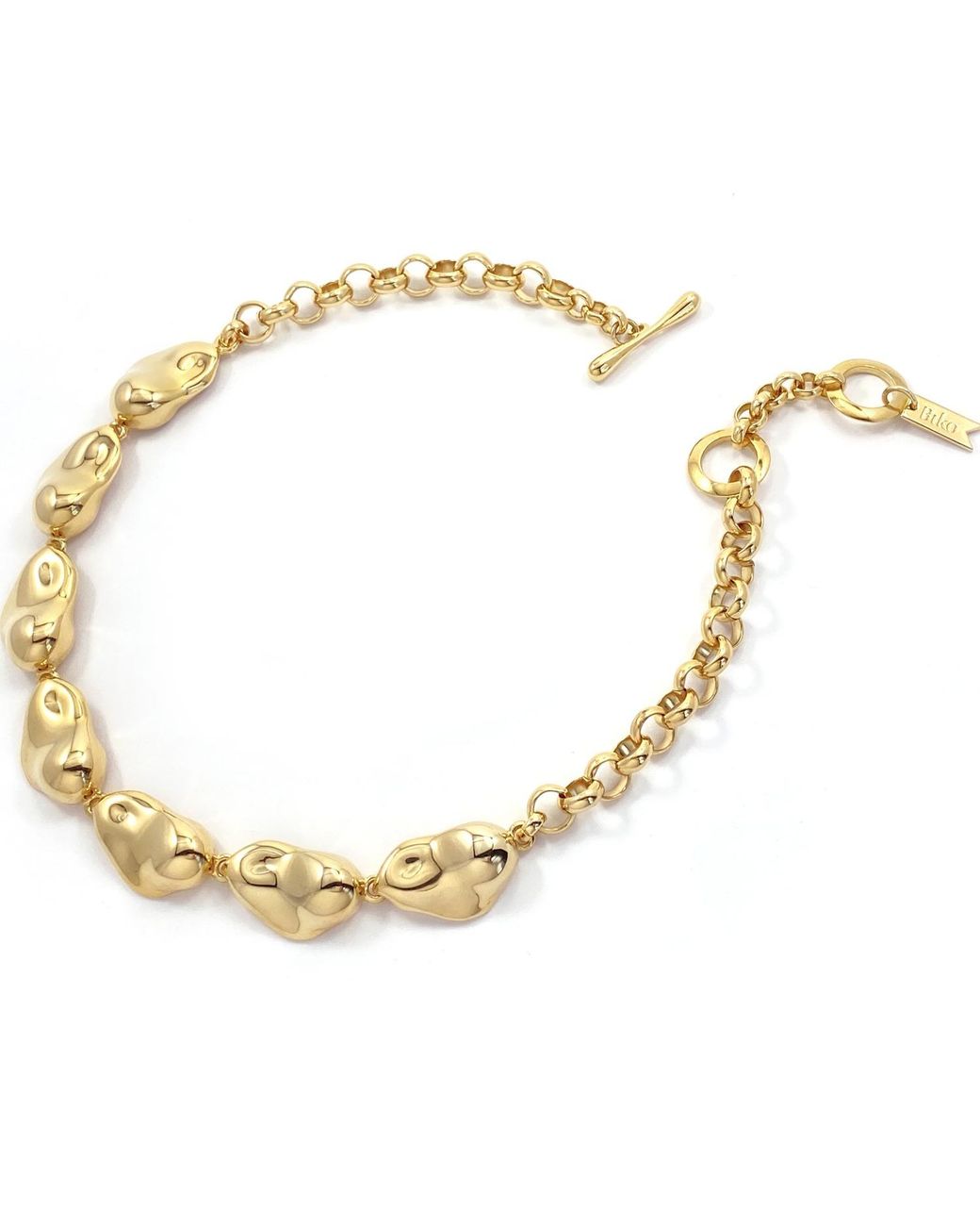 Biko Jewellery Metallic Molten Collar