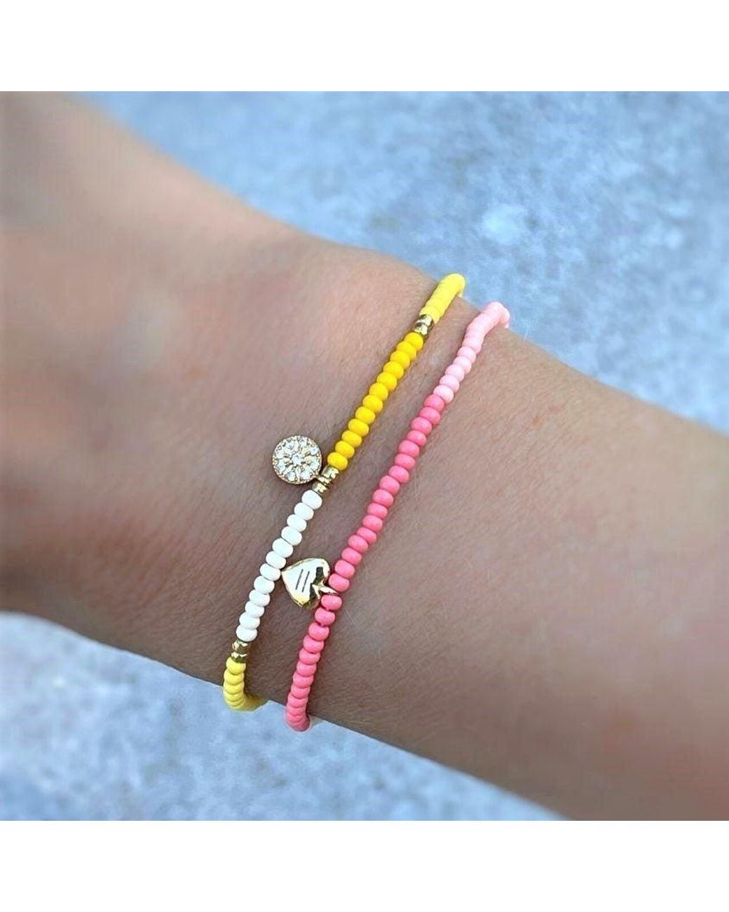 With Love Darling Red Equality Heart Beaded Bracelet