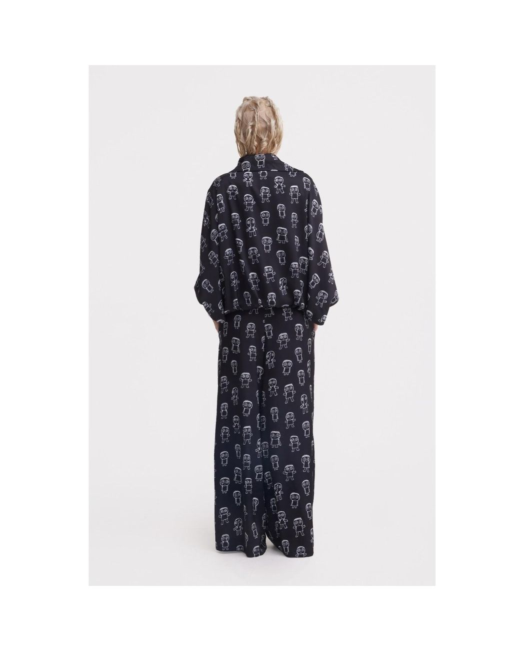 Julia Allert Black Art Print Bomber Jacket –