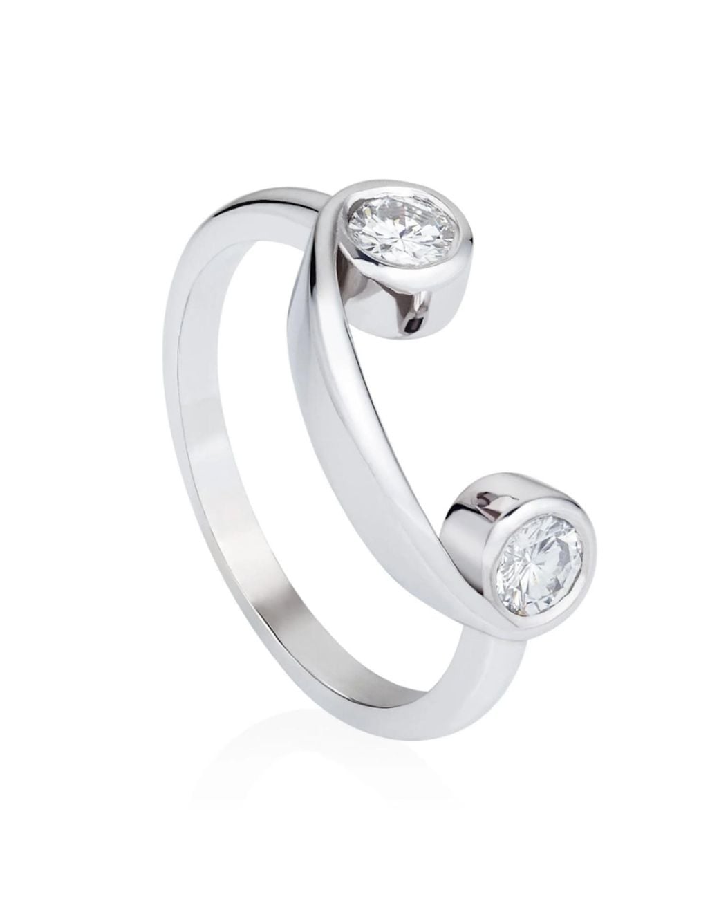 Augustine Jewels Metallic Ti Amo Sempre Diamond Ring