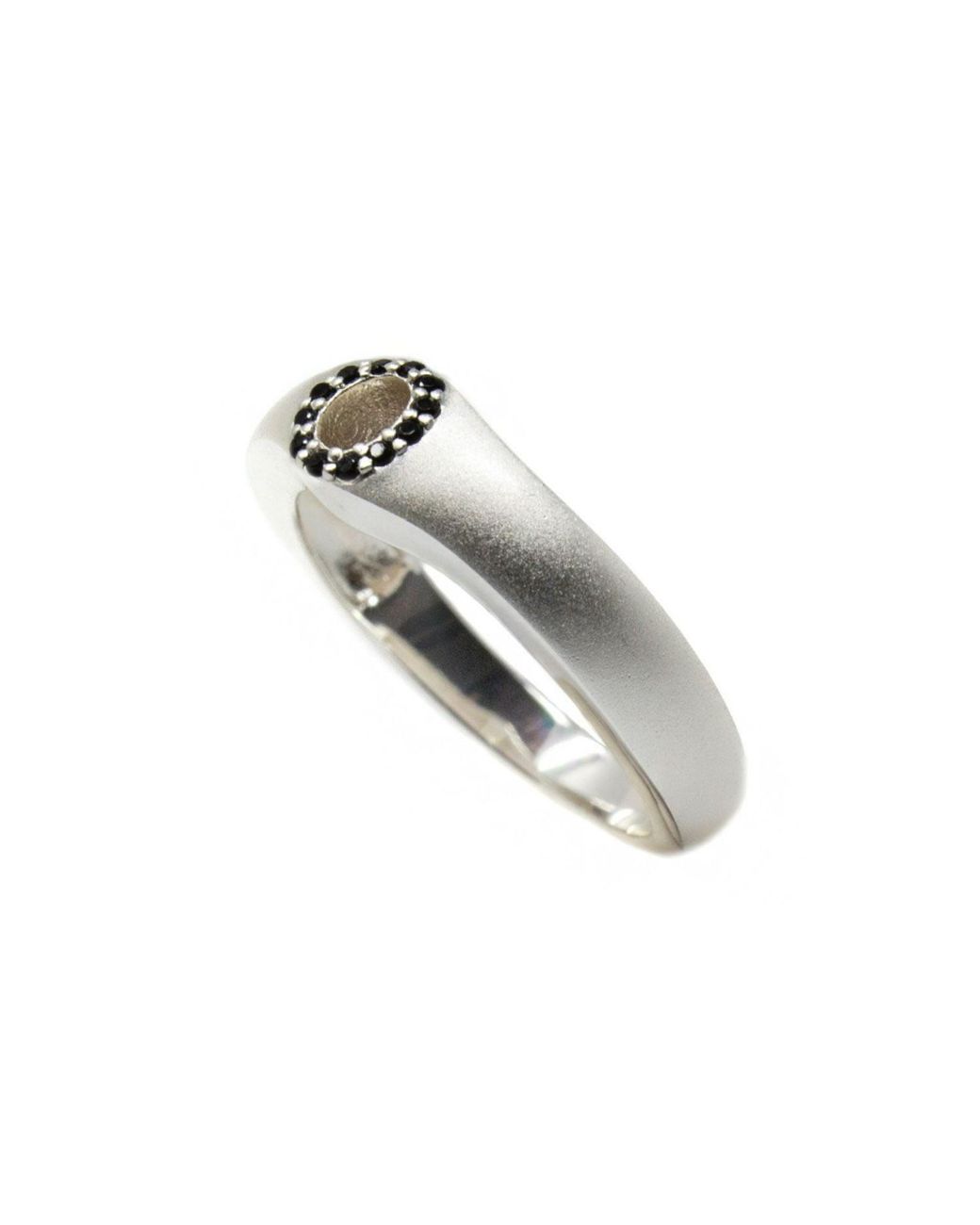 NASI SILVER White Rebirth Ring- Onyx