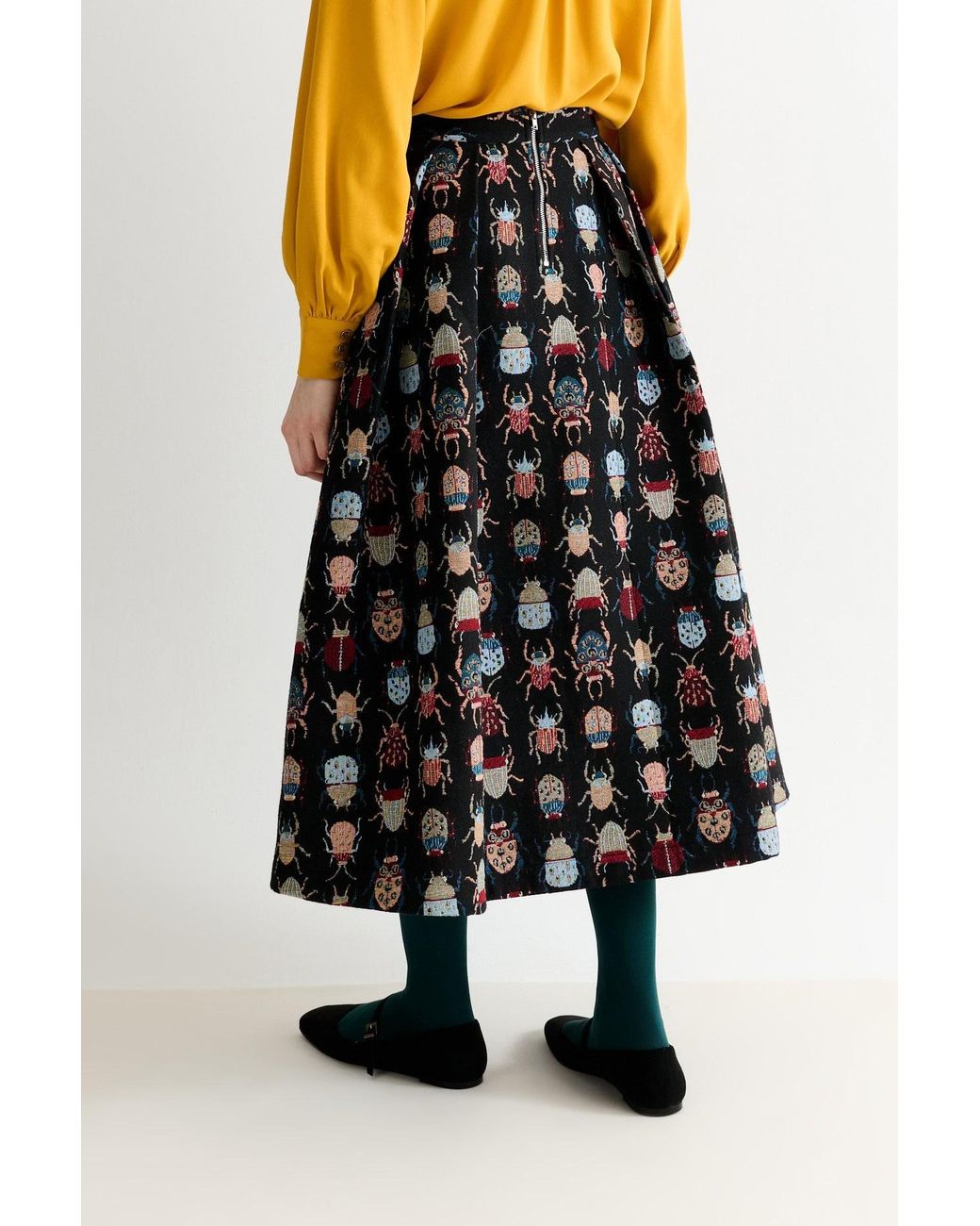 Louche Black Pasadena Beetlejuice Skirt