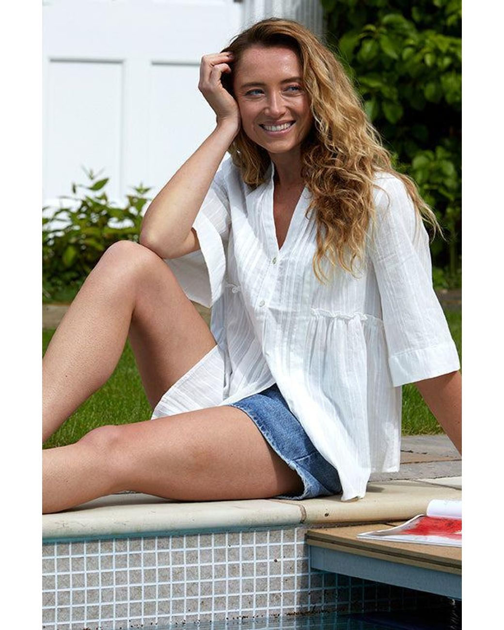Guinea London White Cotton Top