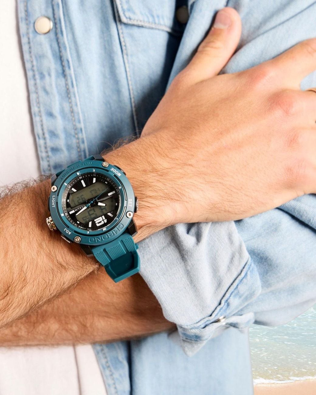 Maxum Conquest Analogue Digital Watch in Blue for Men | Lyst