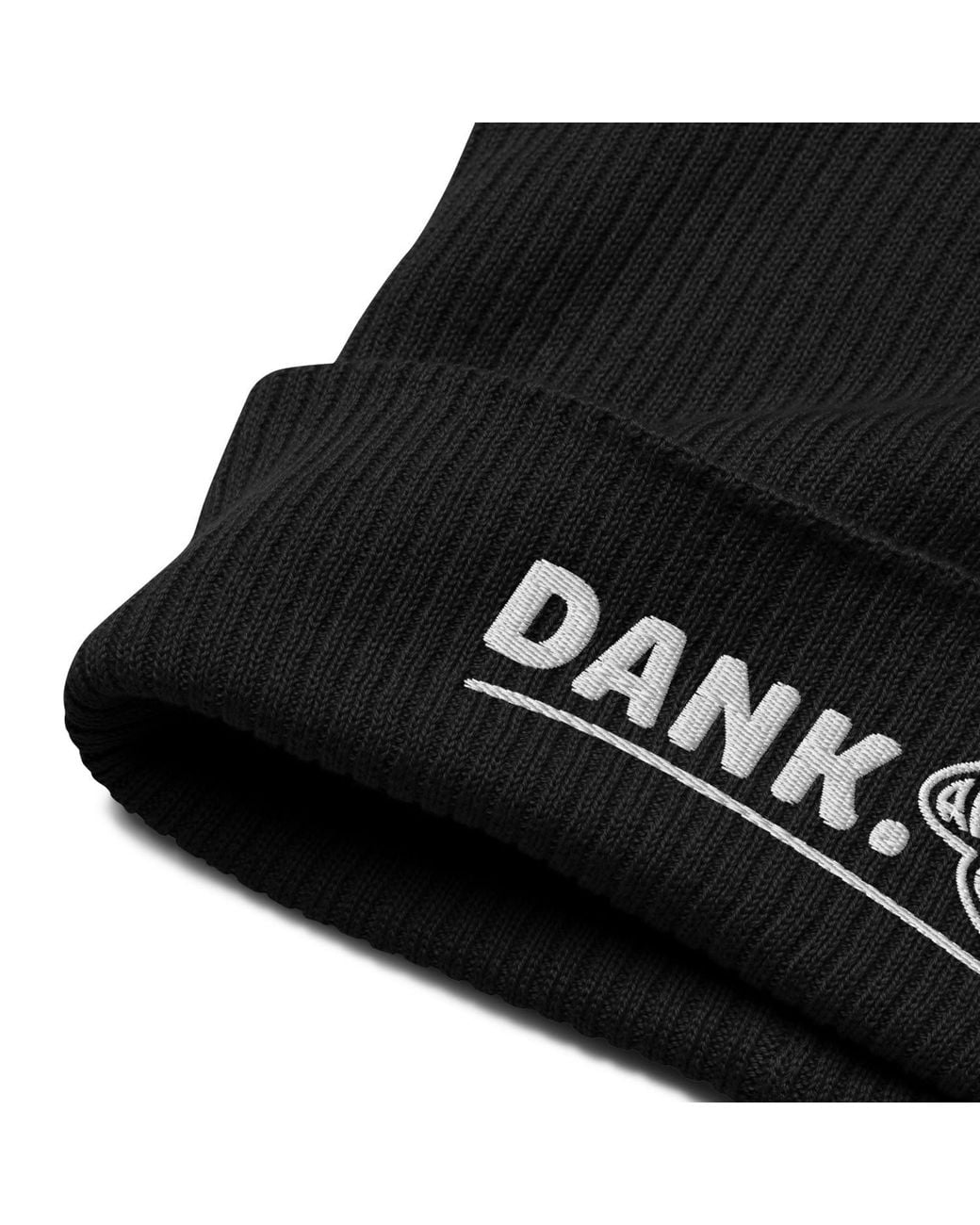 Anchor and Crew Black Dank Gen. Organic Cotton Embroidered Beanie