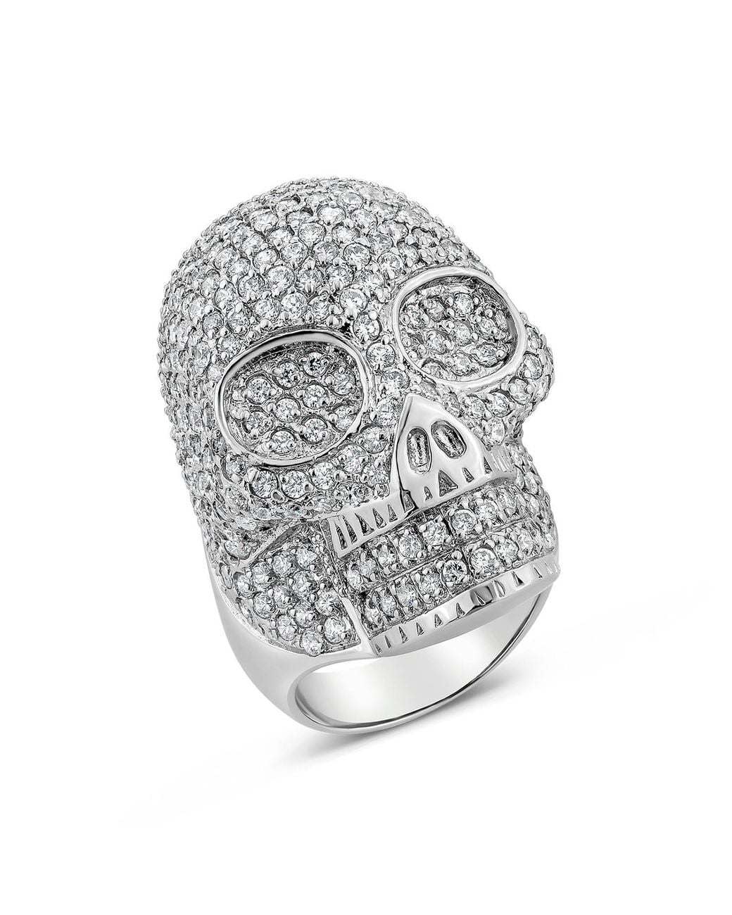 SALLY SKOUFIS Gray Life Ring With Made Diamonds