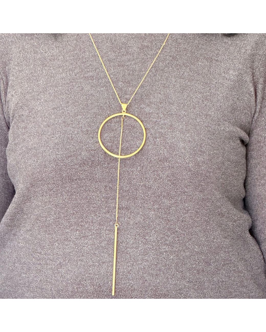 Lala Salama Metallic Nia Circular Necklace