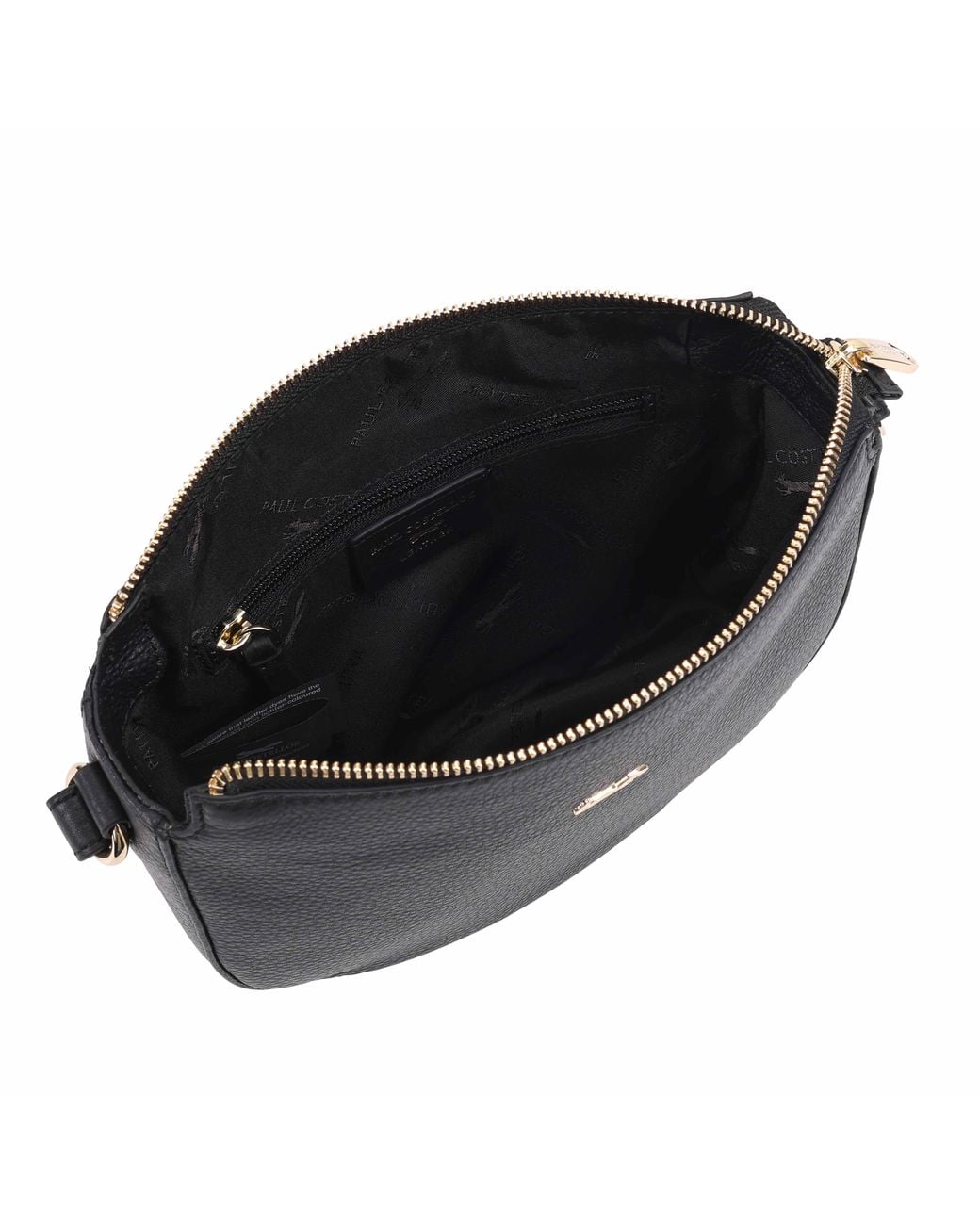 Paul Costelloe Black Hazara Leather Crossbody Bag