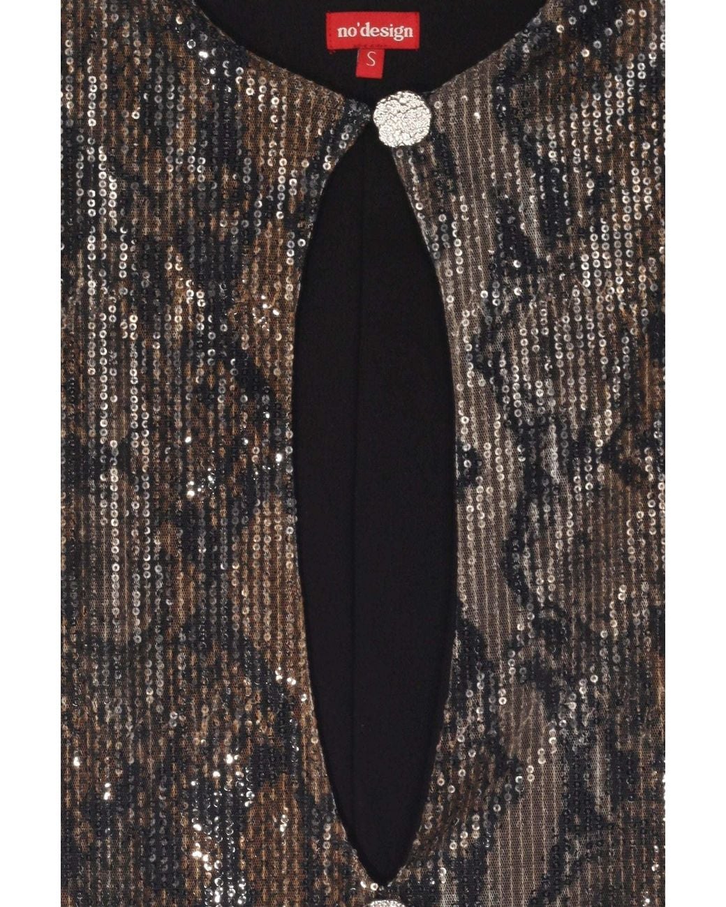 No'design Brown Borgia Cut-Out Long Dress
