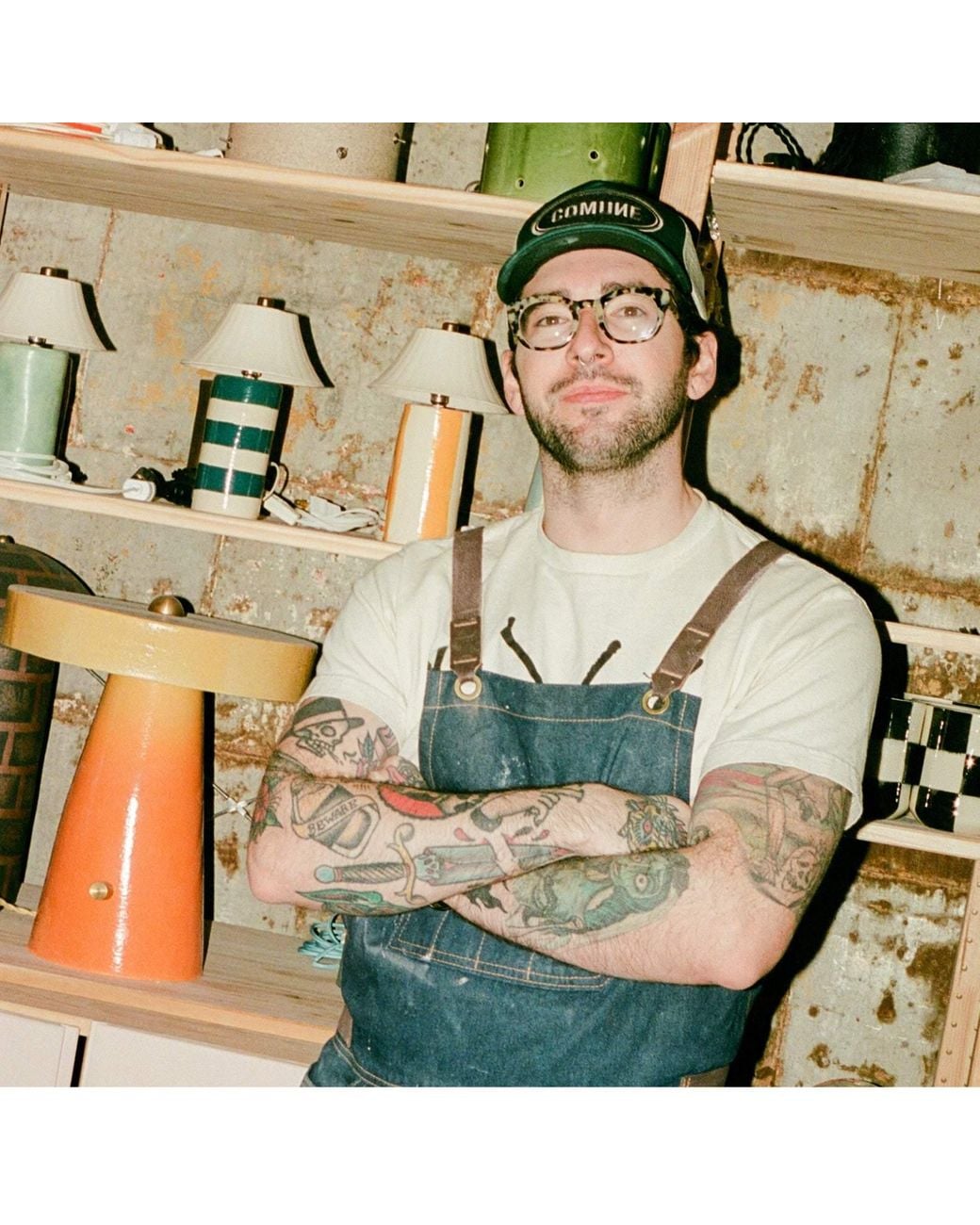 Comune Green Patch Active Trucker Hat for men