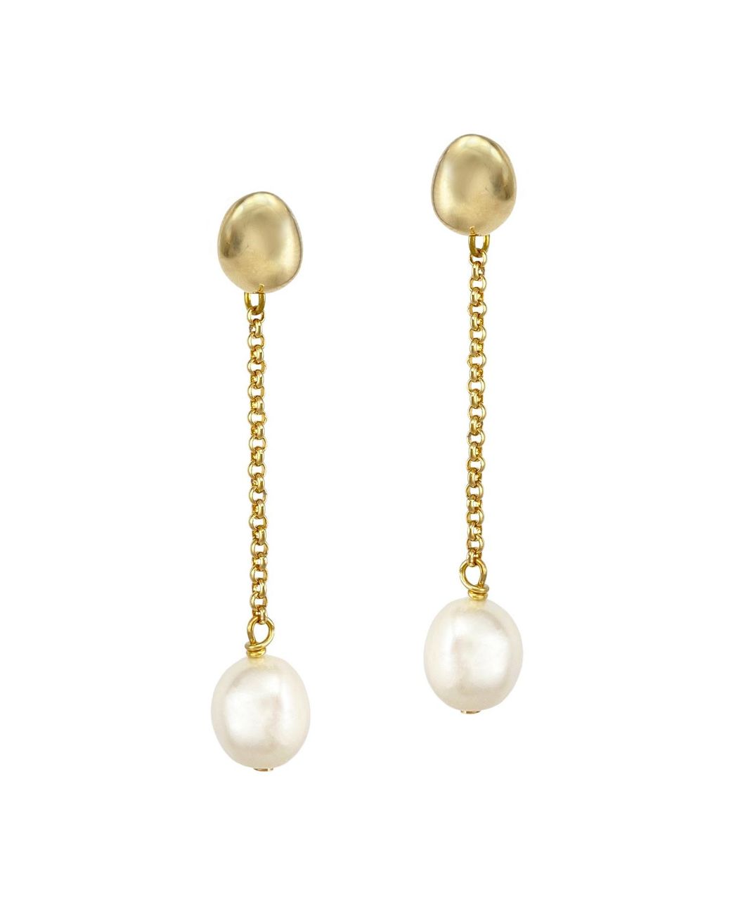 Biko Jewellery Metallic Paloma Pearl Drops