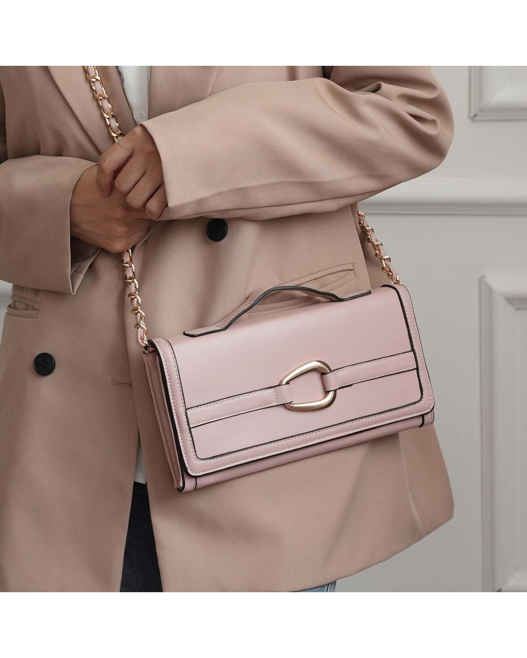 Mkf Collection - J'omor Pink Arlena Crossbody Bag