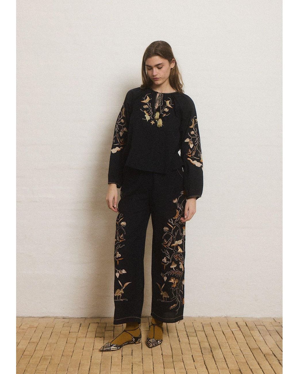 Helmstedt Black Eline Blouse