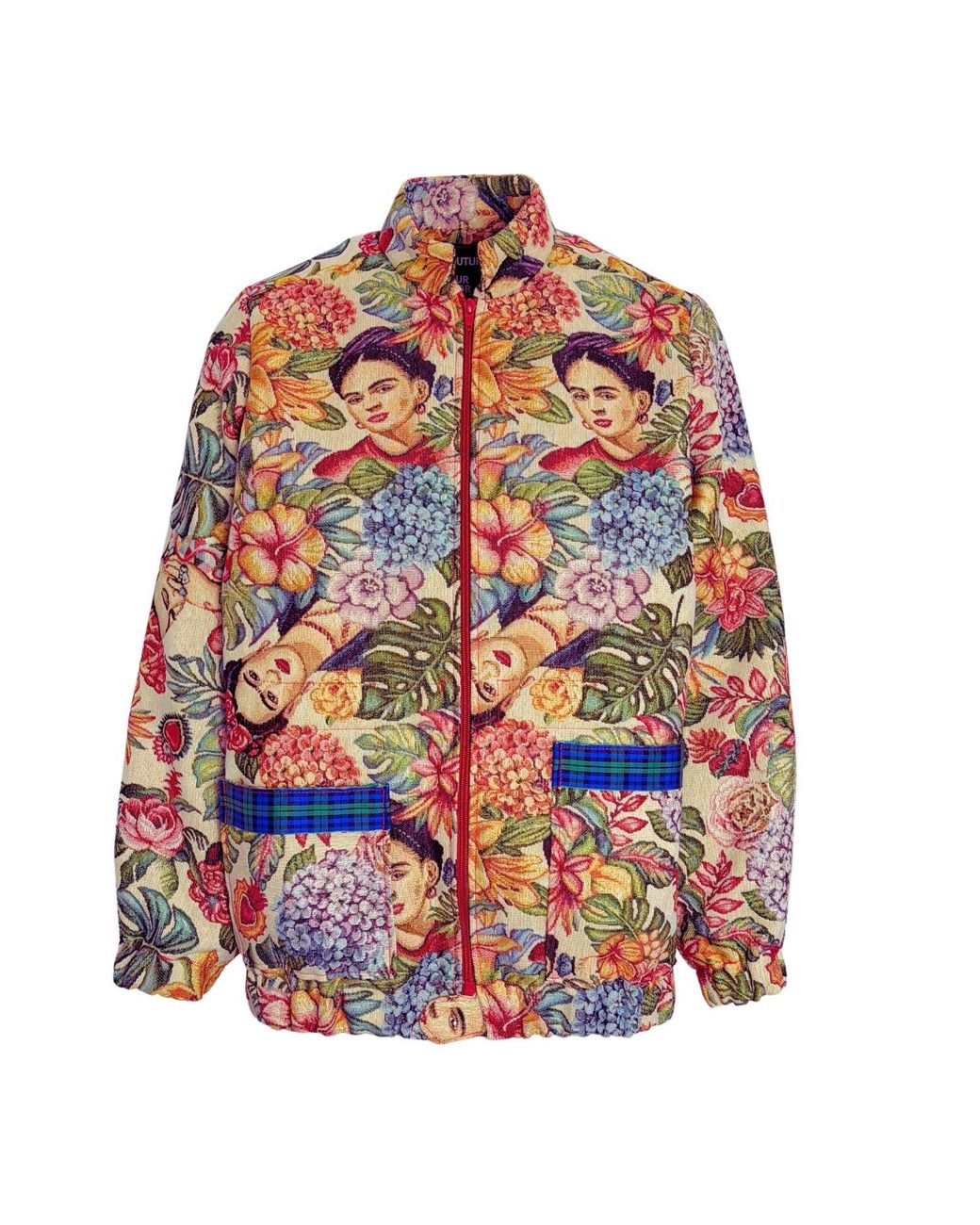 Couture to Your Door Multicolor Parka Style Floral Upcycled Tapestry Jacket