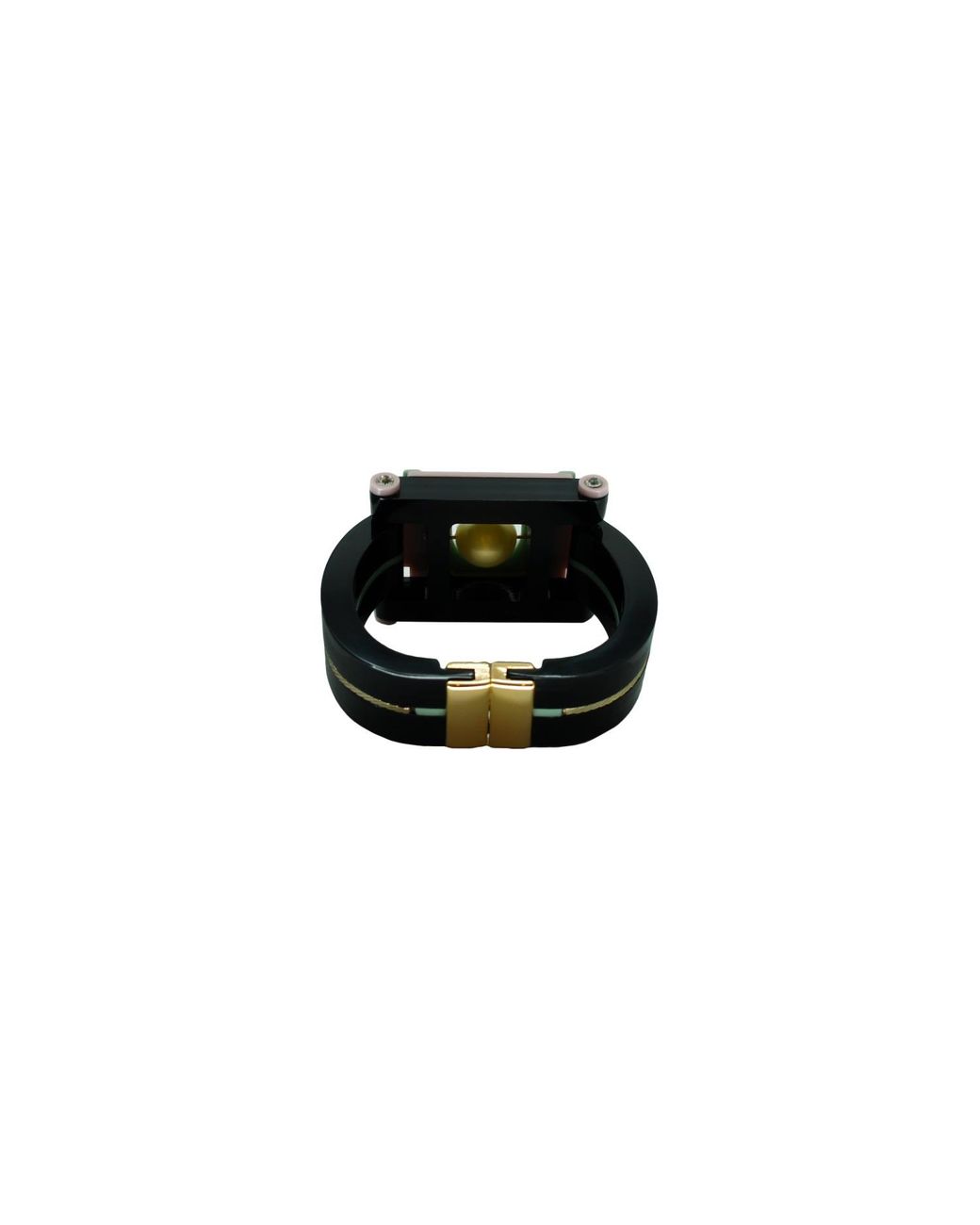 Gissa Bicalho White Handmade Acrylic Bracelet Maya