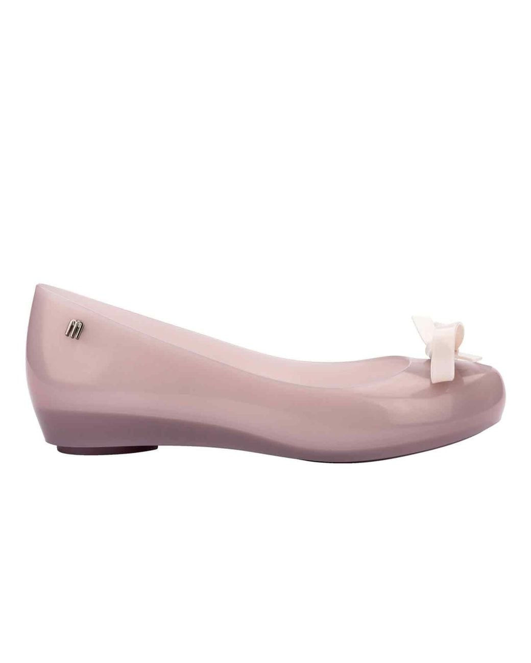 Melissa Pink Neutrals Ultragirl Bow Iii Ballet Flat