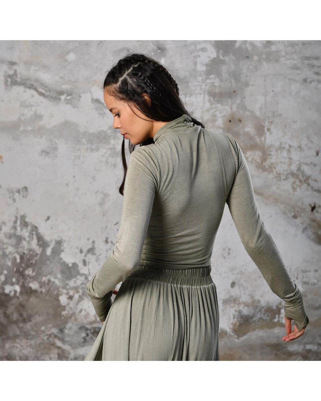 Zhenabia Green Na Body Khaki