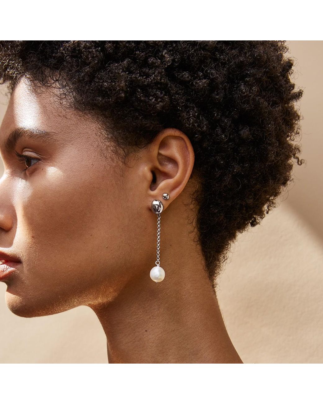 Biko Jewellery White Paloma Pearl Drops