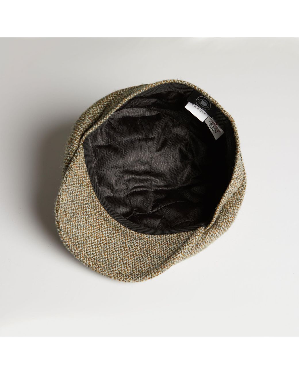 Dasmarca Hats Natural Harrison Grove Light Harris Tweed Newsboy Cap for men