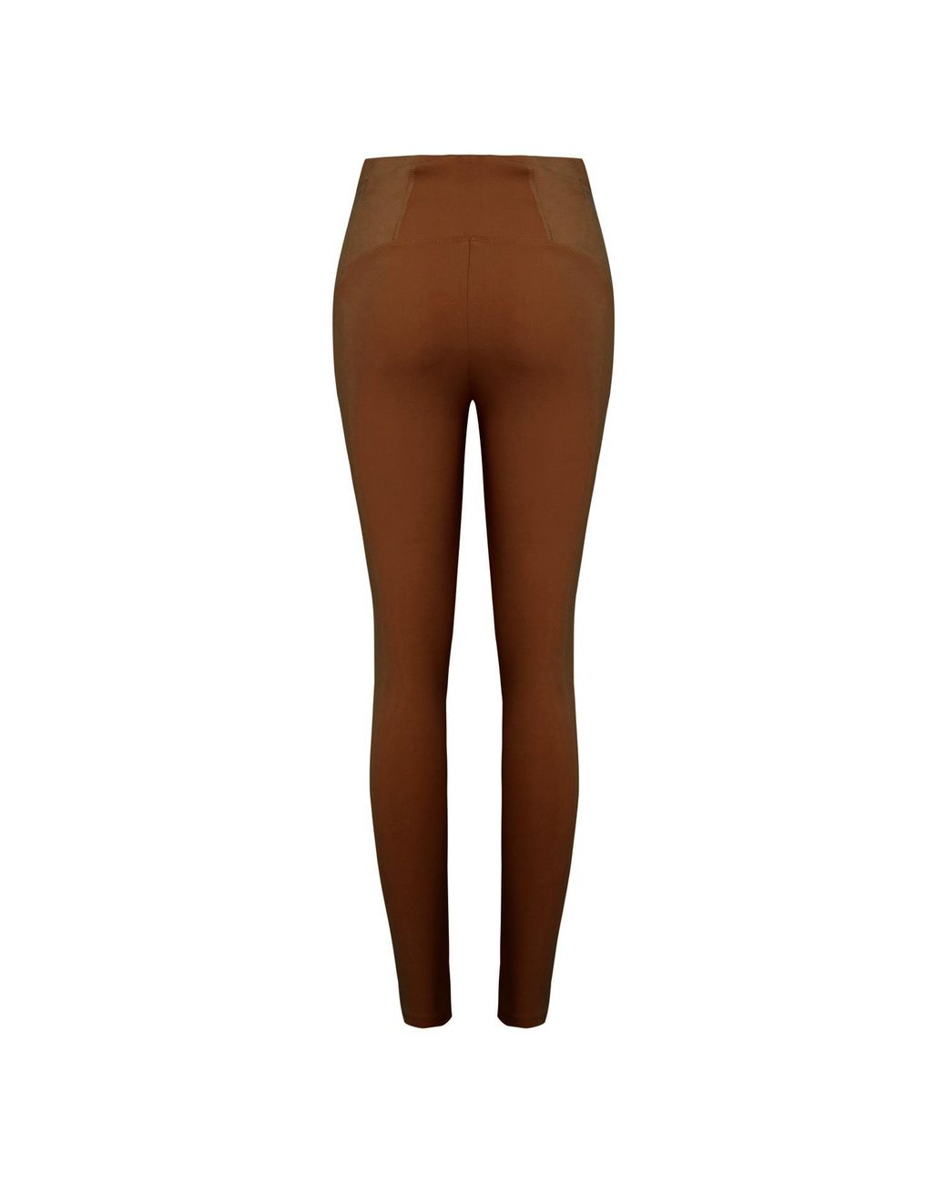 Pcfg Brown Legging With Stitch Detail