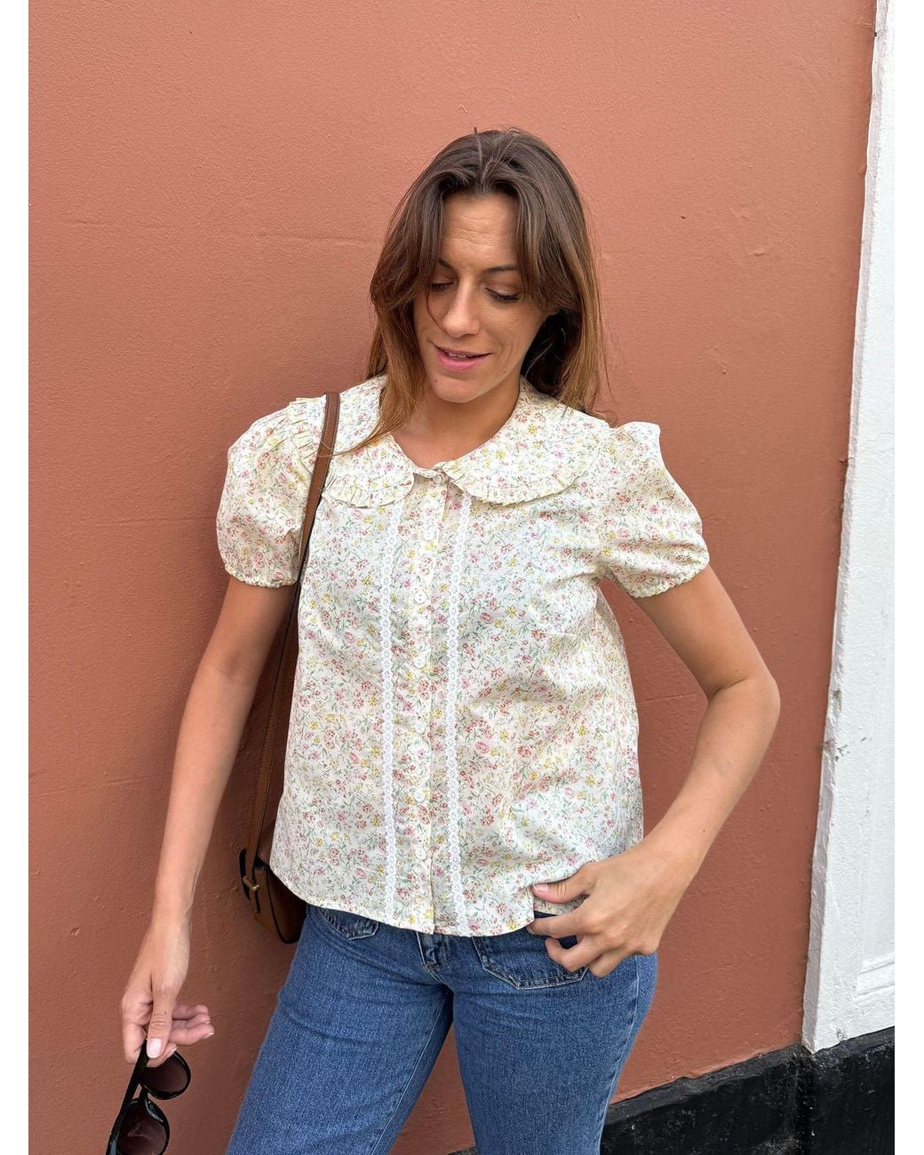 The Well Worn White The Luna Blouse – Primrose