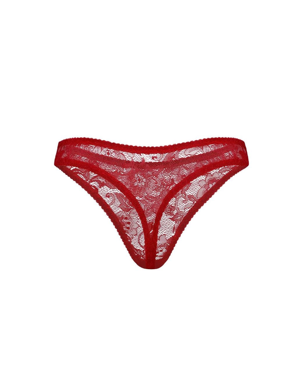 Daily Underwear Red String Panties Flame