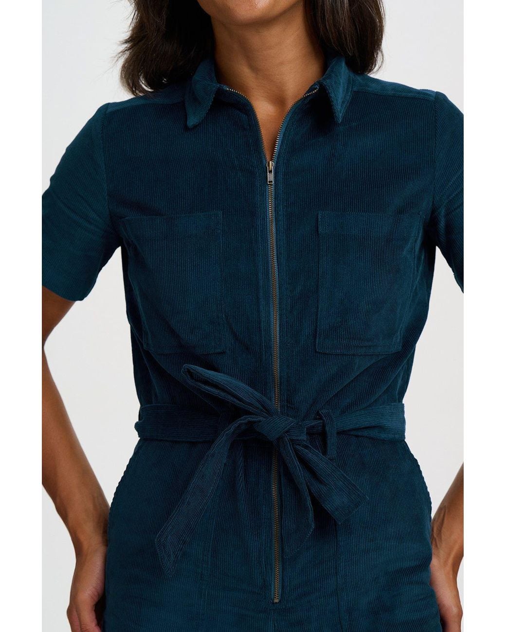 Sugarhill Blue Billy Cord Boilersuit